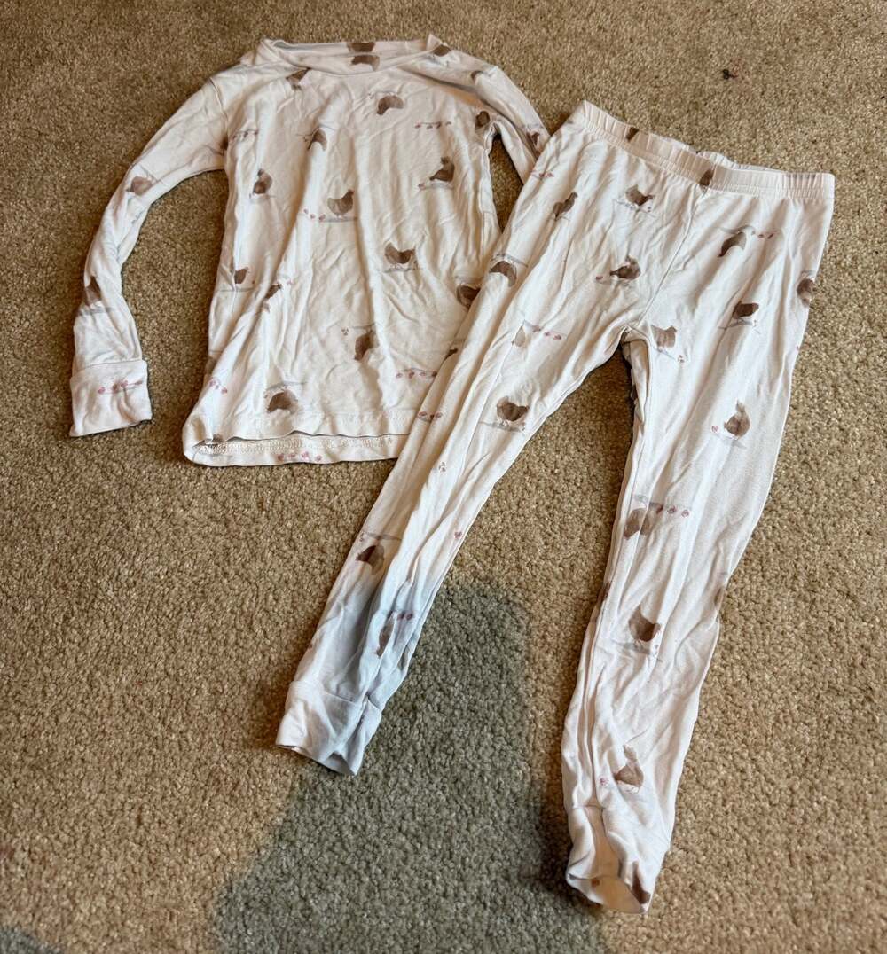 Little Sleepies Bamboo Viscose Two-Piece Pajama Set Chicken Print